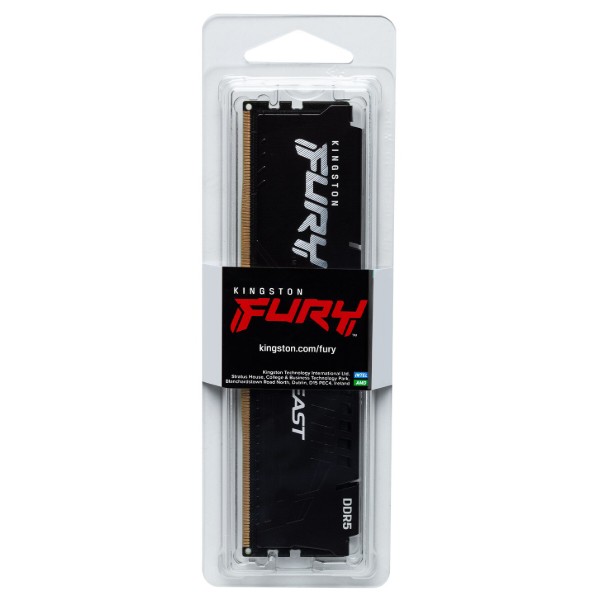 Фото - Память DDR Kingston 8Gb DDR5 6000MHz Fury Beast Black E XPO (KF560C36BBE-8)